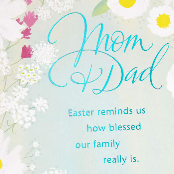 Our Family Is So Blessed Easter Card for Mom and Dad, , large image number 4
