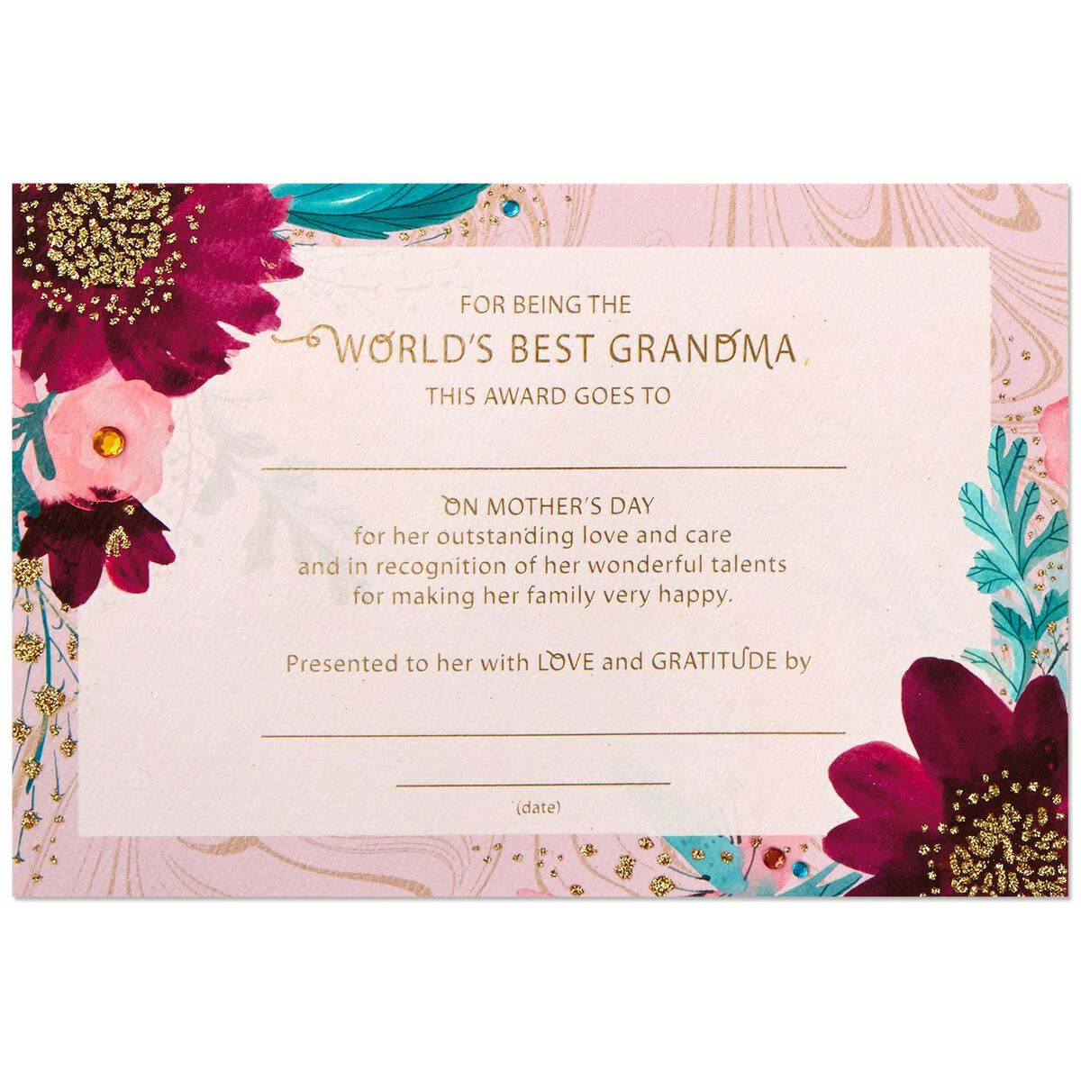 world-s-best-grandma-certificate-mother-s-day-card-greeting-cards