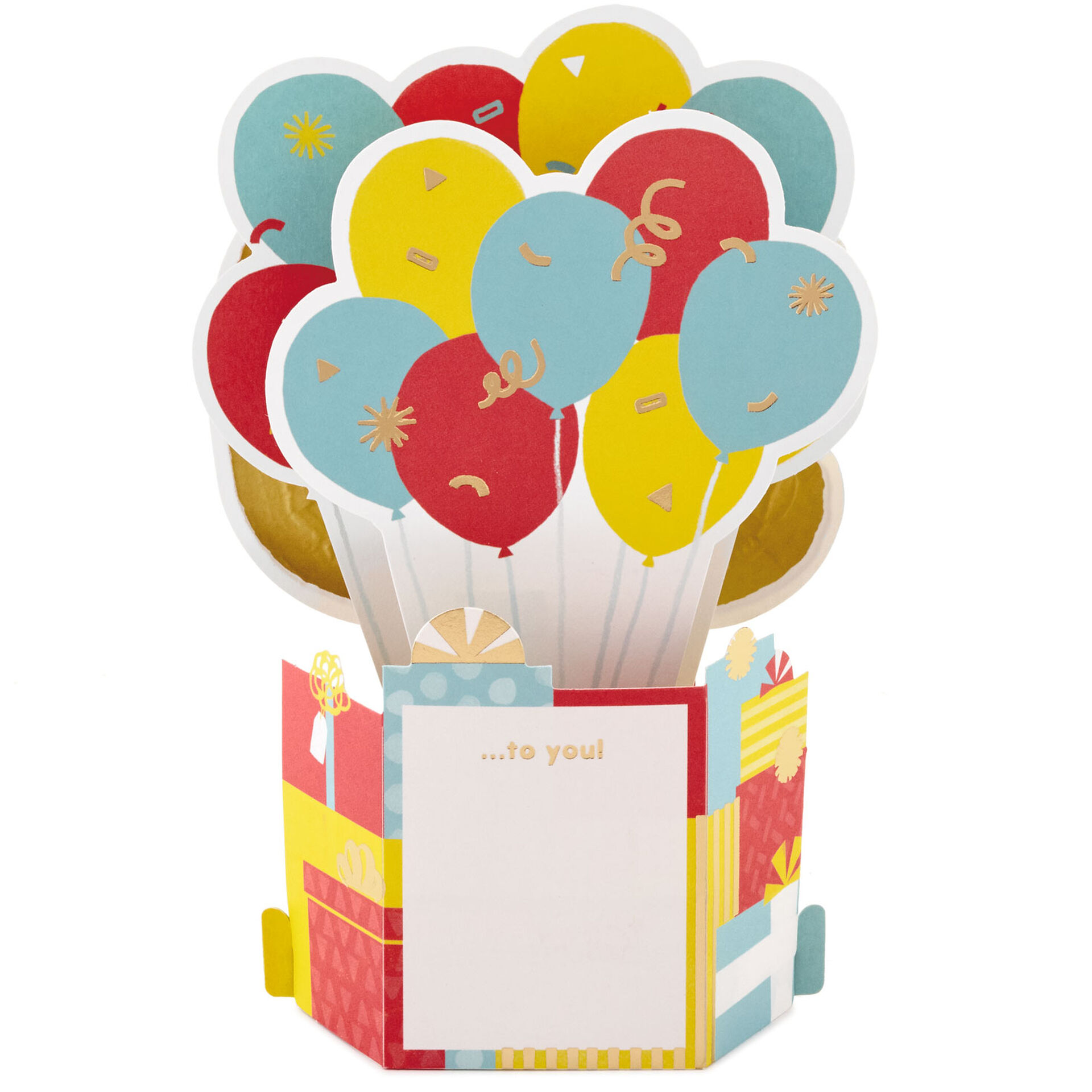 30 Birthday Balloons 3D Pop-Up 30th Birthday Card - Greeting Cards