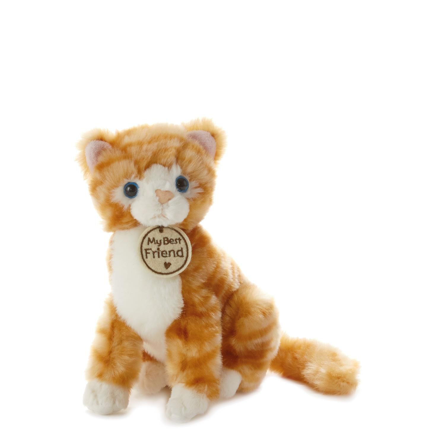 orange tabby cat stuffed animal