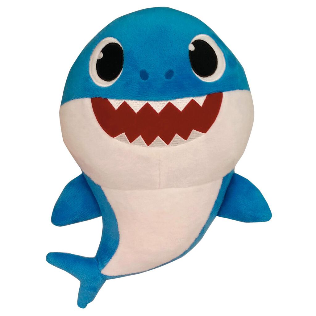 Blue Daddy Shark Musical Stuffed Animal, 11