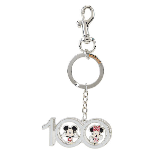 Disney 100 Years of Wonder Mickey and Friends Metal Spinner Keychain New W Tag