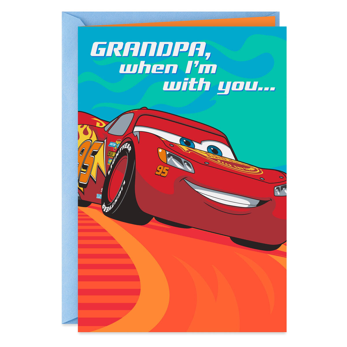 Download Disney/Pixar Cars Lightning McQueen Father's Day Card for ...