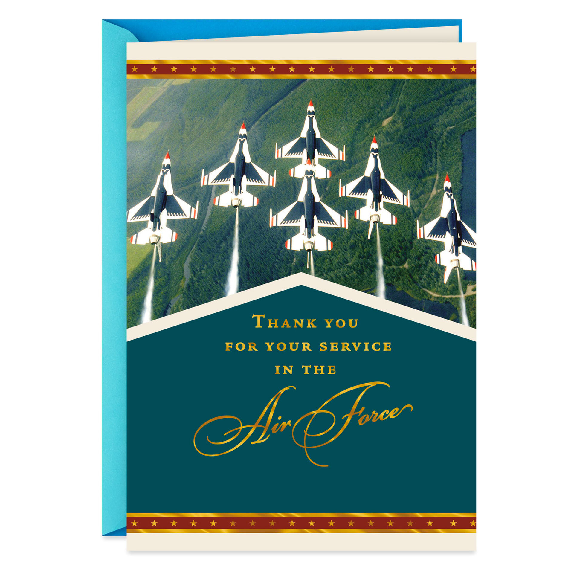 U S Air Force Thank You For Your Service Veterans Day Card Greeting