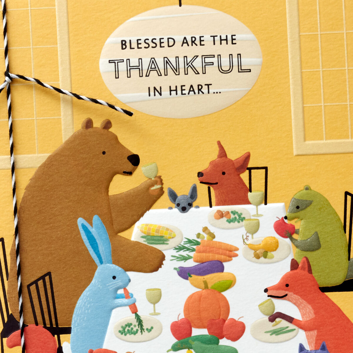 Thankful Heart Full Belly Thanksgiving Card Greeting Cards Hallmark 6276