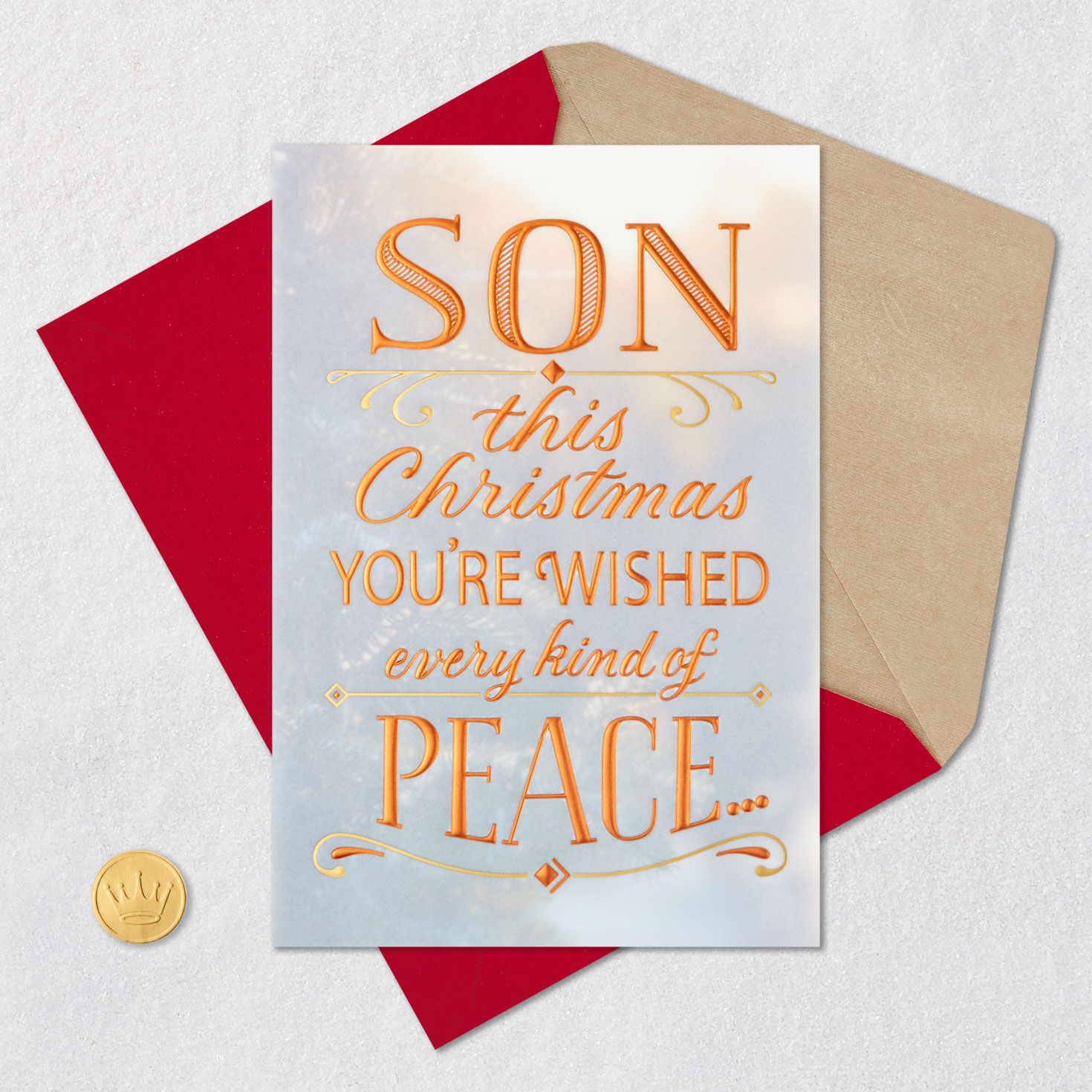 Wishing You Peace Christmas Card for Son - Greeting Cards | Hallmark