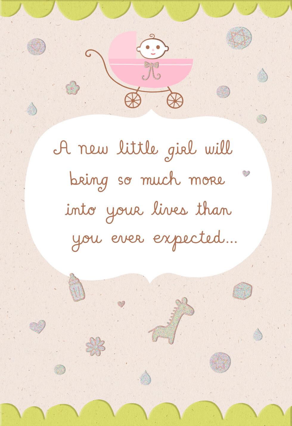 Mazel Tov! Little Girl New Baby Card - Greeting Cards - Hallmark