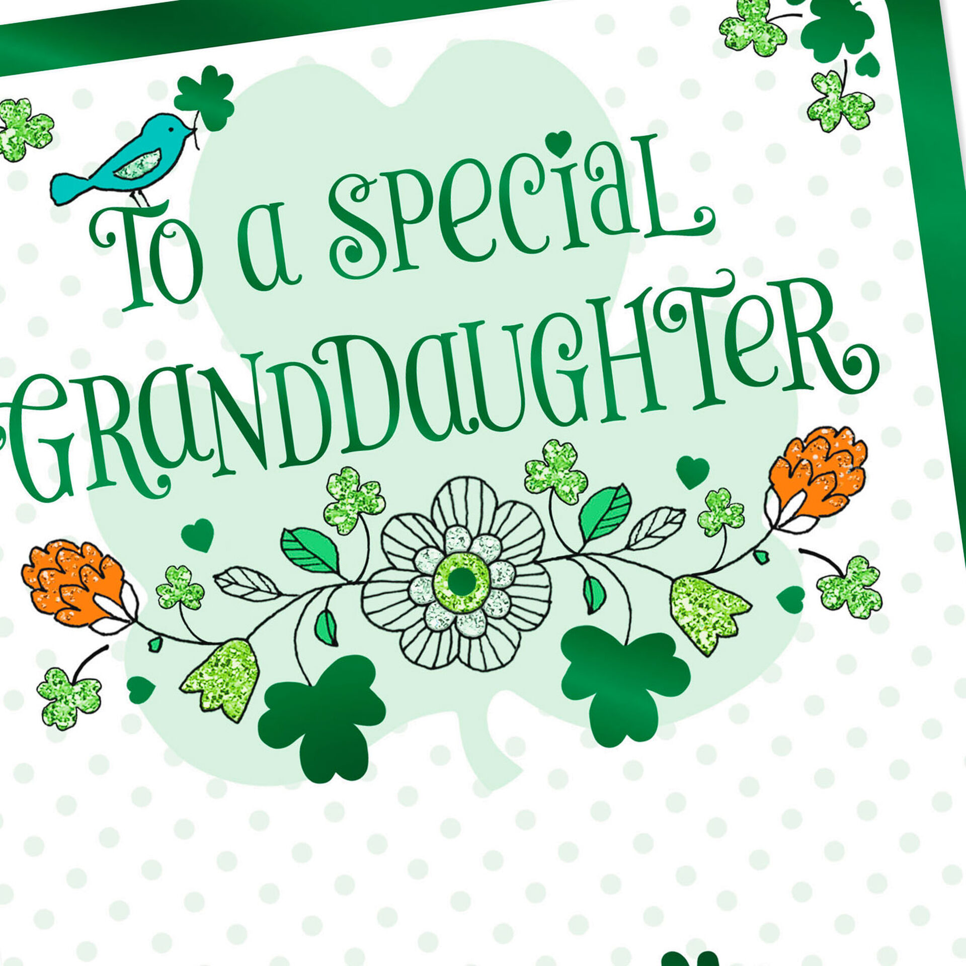 Wishes Full Of Love St Patricks Day Card For Granddaughter Greeting Cards Hallmark 4300