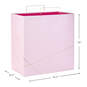 Light Pink With Gold Extra-Deep Square Gift Bag, 15", , large image number 3