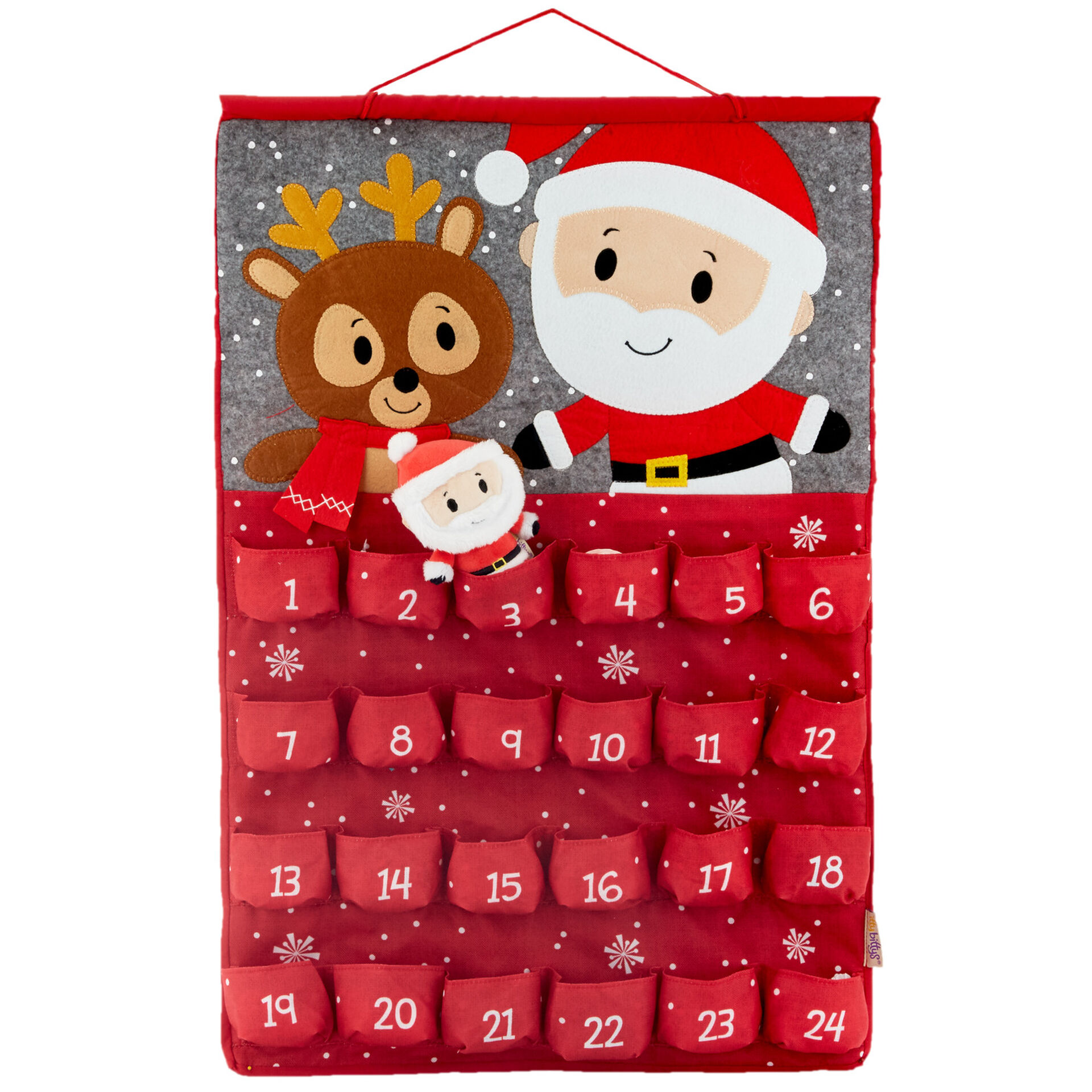 itty bittys® Santa Plush Christmas Countdown Calendar itty bittys
