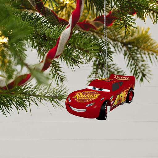 Disney/Pixar Cars 15th Anniversary Lightning McQueen Ornament With Sound, 