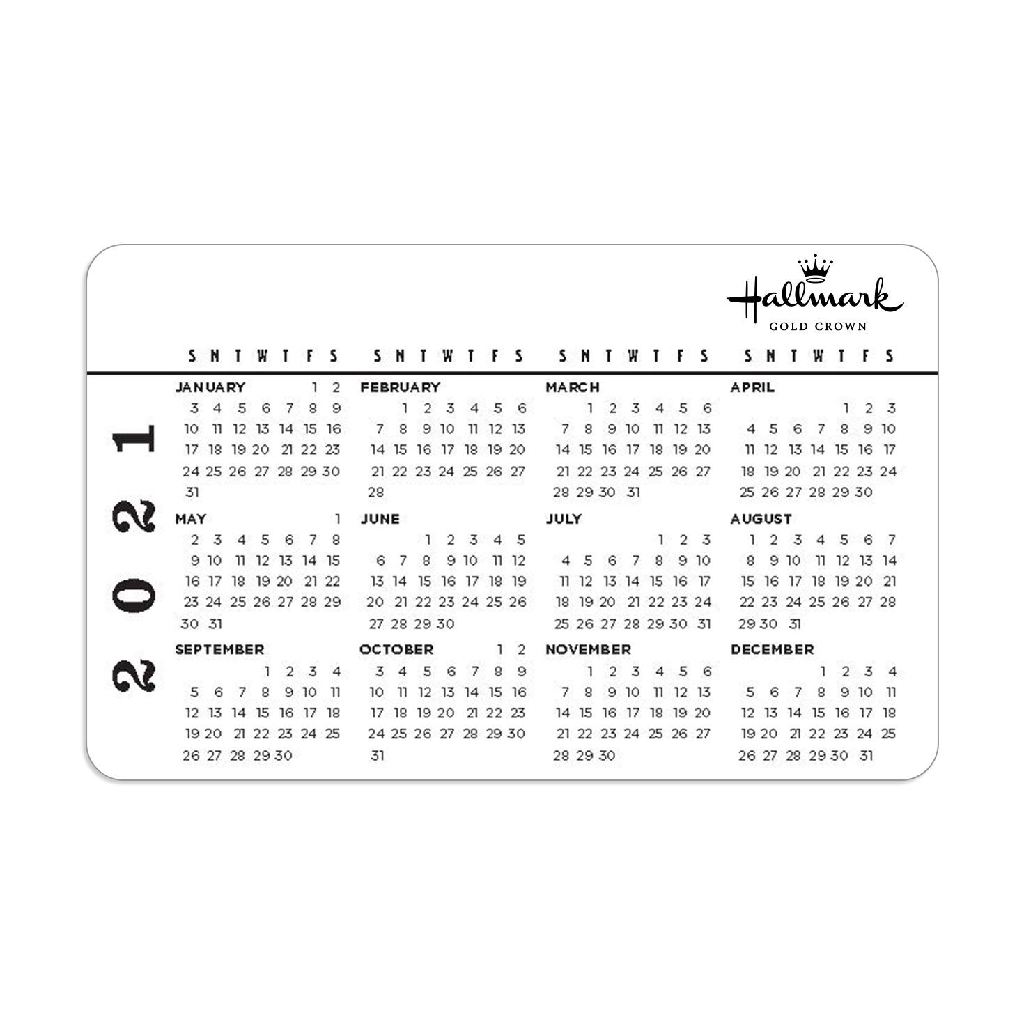 2021 Hallmark Pocket Calendar Greeting Cards Hallmark