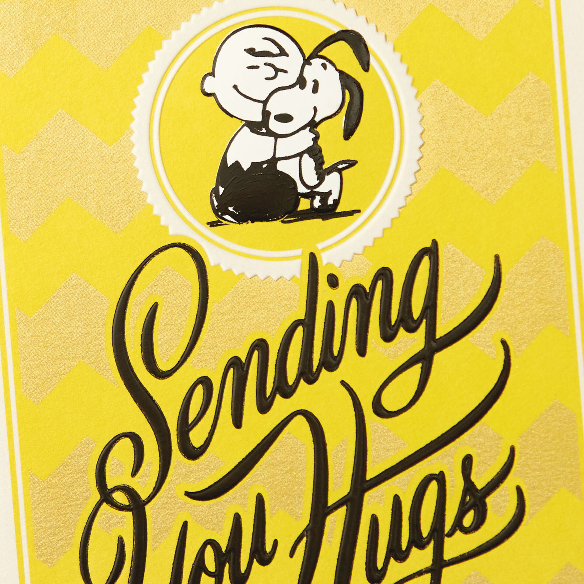 Peanuts® Charlie Brown and Snoopy Sending Hugs Get Well Card - Greeting