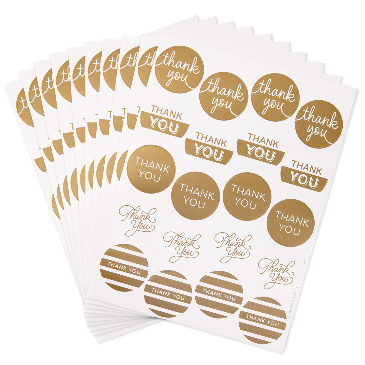 Star Christmas Envelope Seals - Set of 72, Gold Angel Christmas Sticker Seal