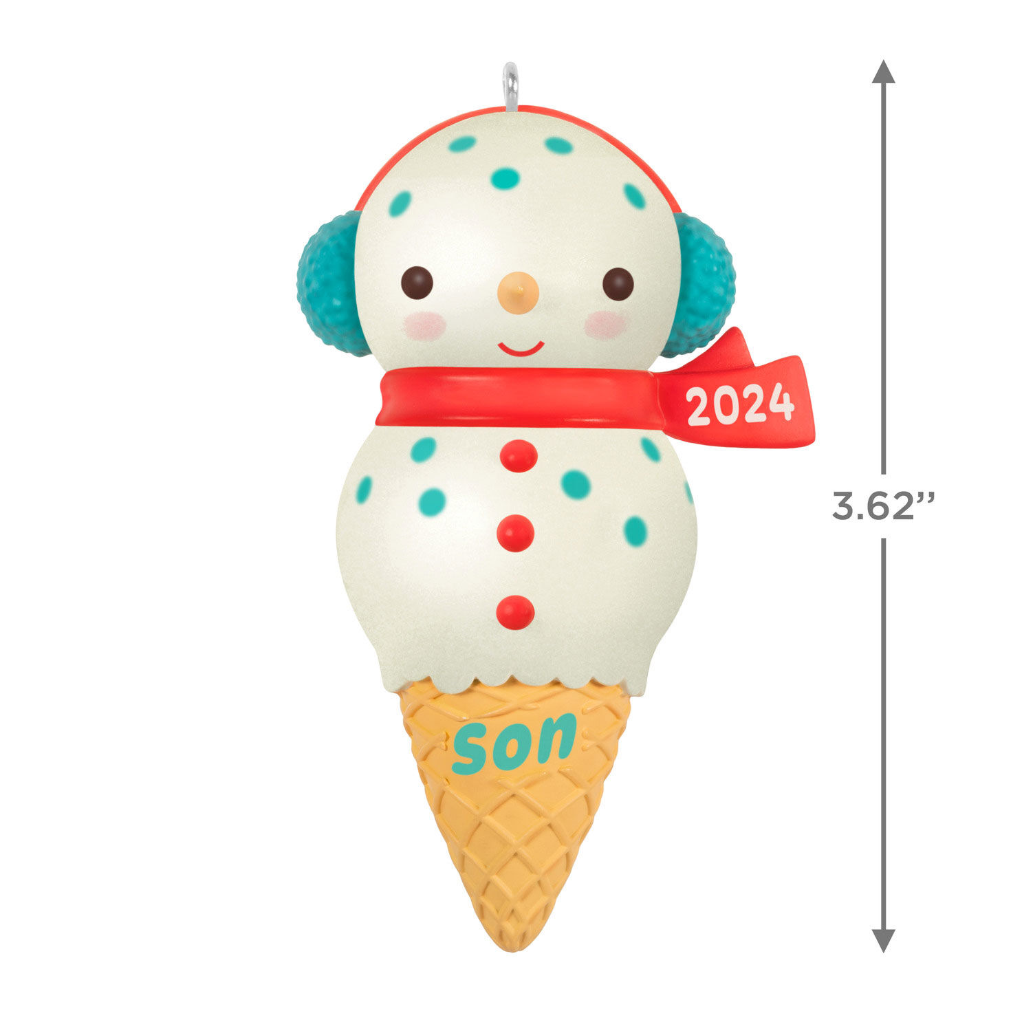 Son Snowman Ice Cream Cone 2024 Ornament Keepsake Ornaments Hallmark