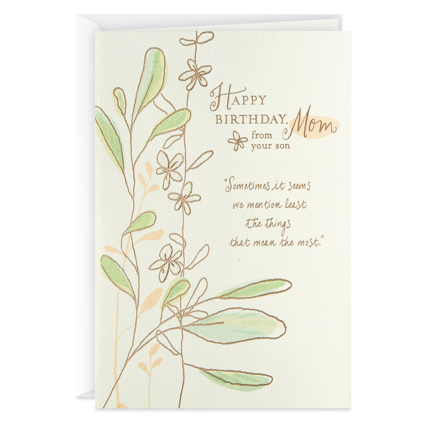 Happy Birthday Mom Card Hallmark Greeting Card Thoughtful Amazing Love  Grateful