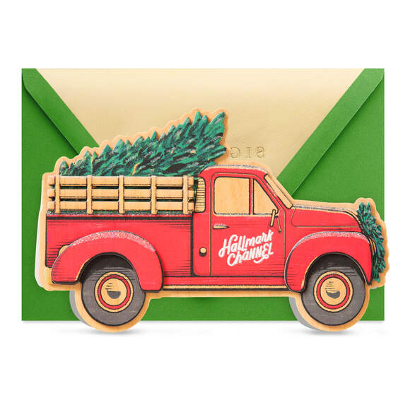 Hallmark Channel Red Truck The Things You Love Christmas Card