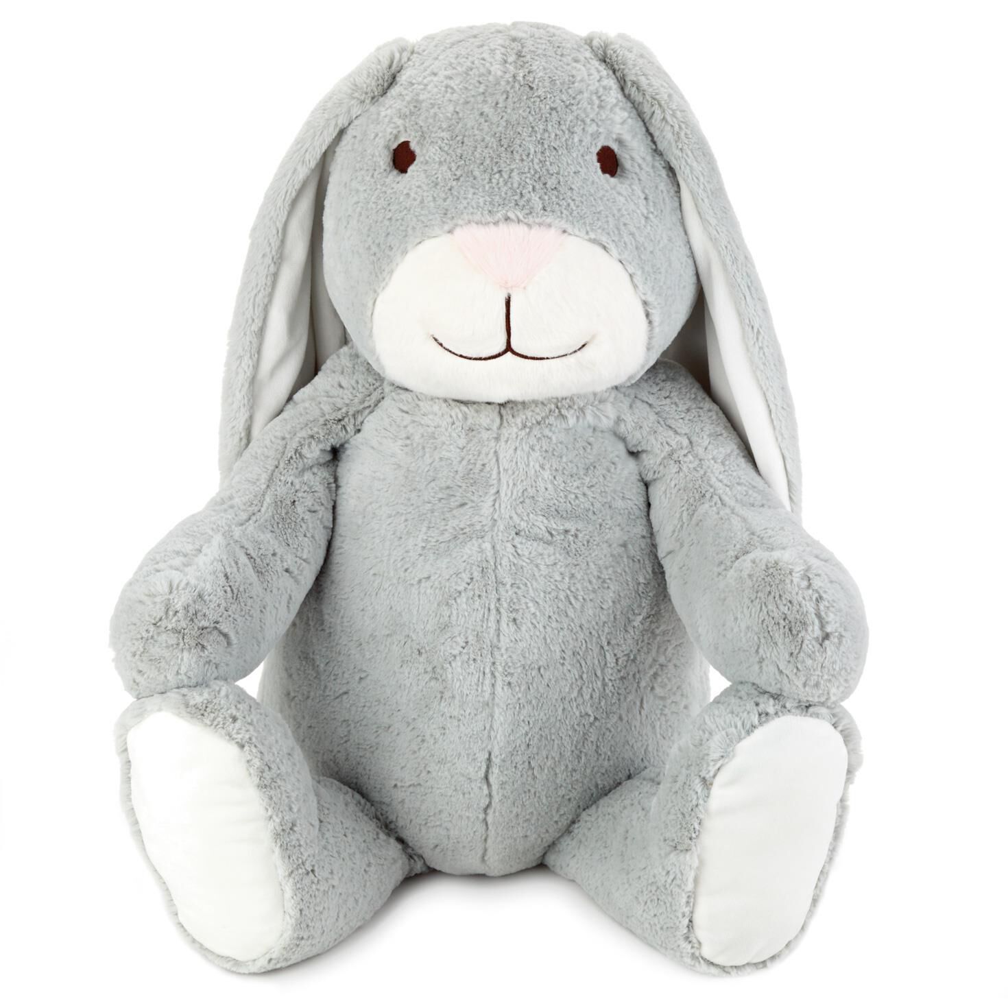 grey stuffed bunny