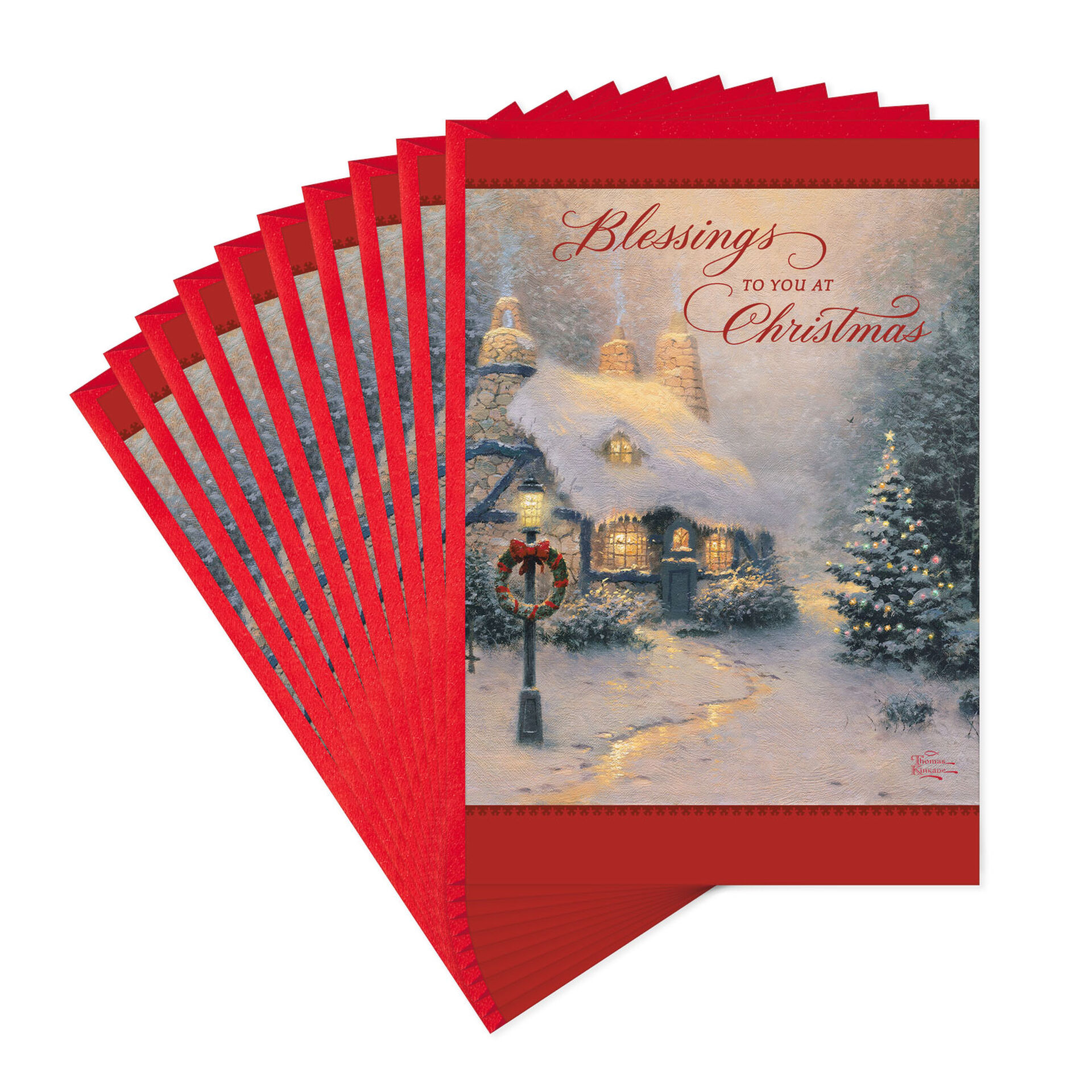 Thomas Kinkade Christmas Cards, Pack of 10 Boxed Cards Hallmark