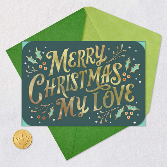 My Husband, My Love Christmas Card, , large image number 6