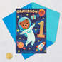 Out of this World First Birthday Card for Grandson With Sticker, , large image number 6