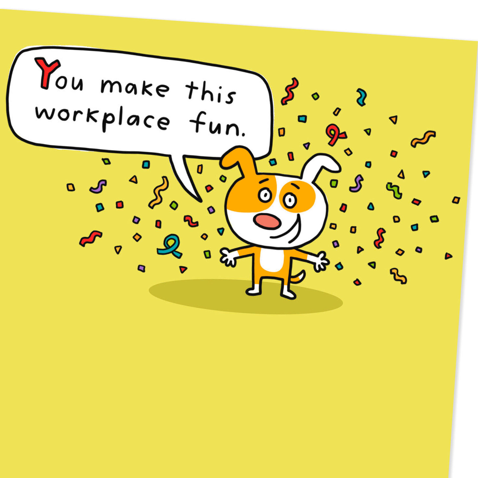 Confetti Dog Funny Boss's Day Card - Greeting Cards - Hallmark