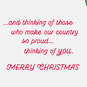 Appreciating Freedom and Thinking of You Military Christmas Card, , large image number 2