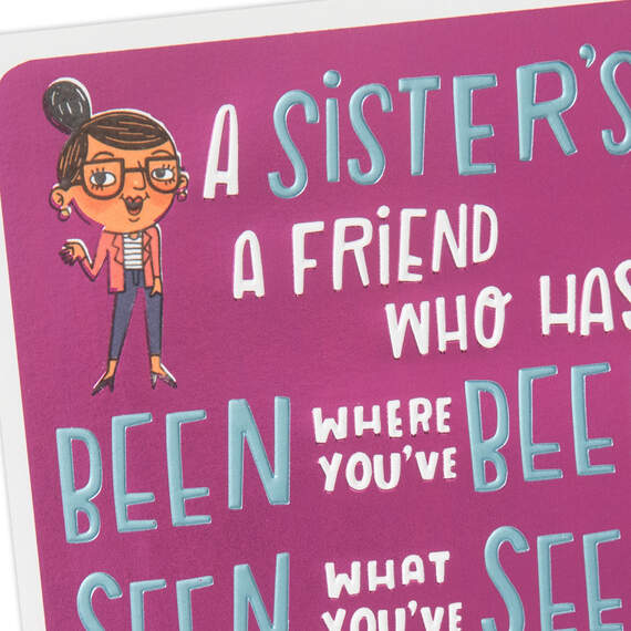 A Sister's a Friend…  Funny Birthday Card, , large image number 4