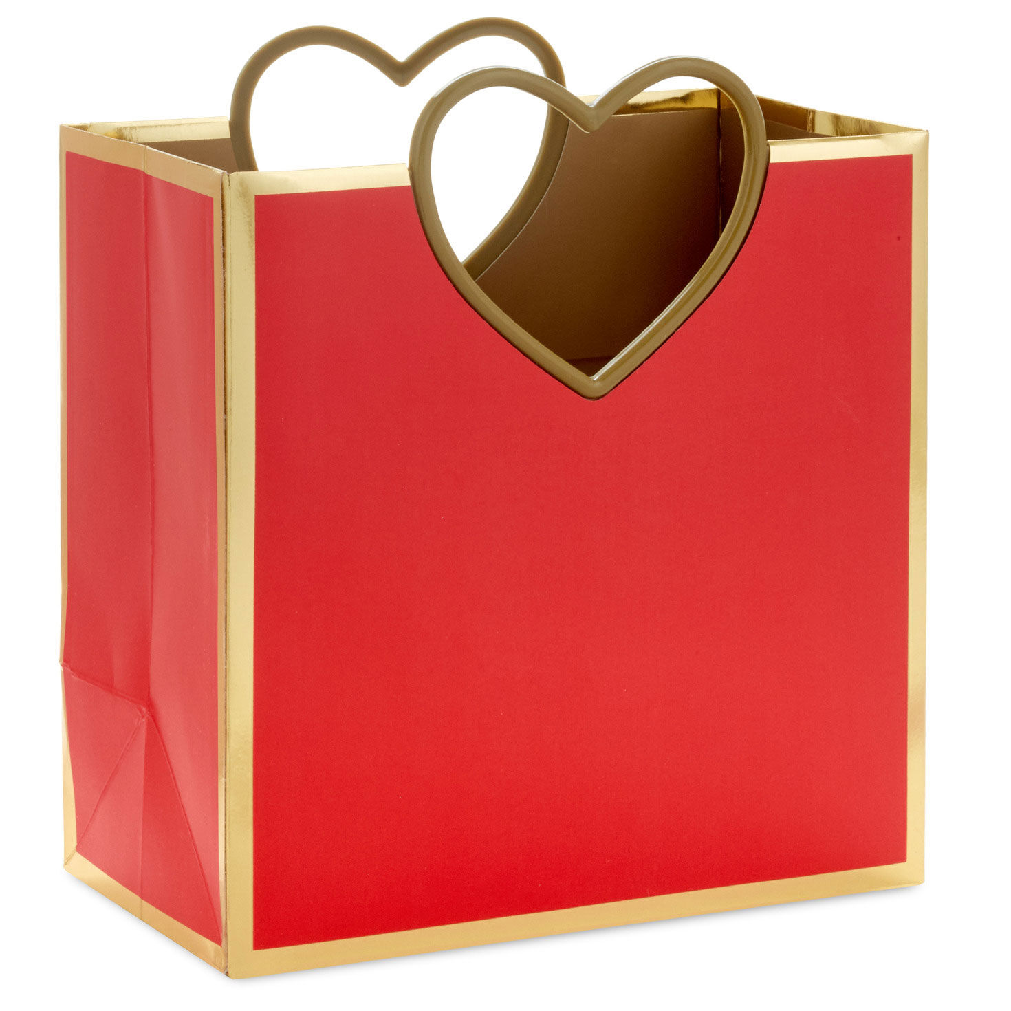 Hallmark Medium Valentine's Day Gift Bag with Tissue Paper (Red & Silver Heart)