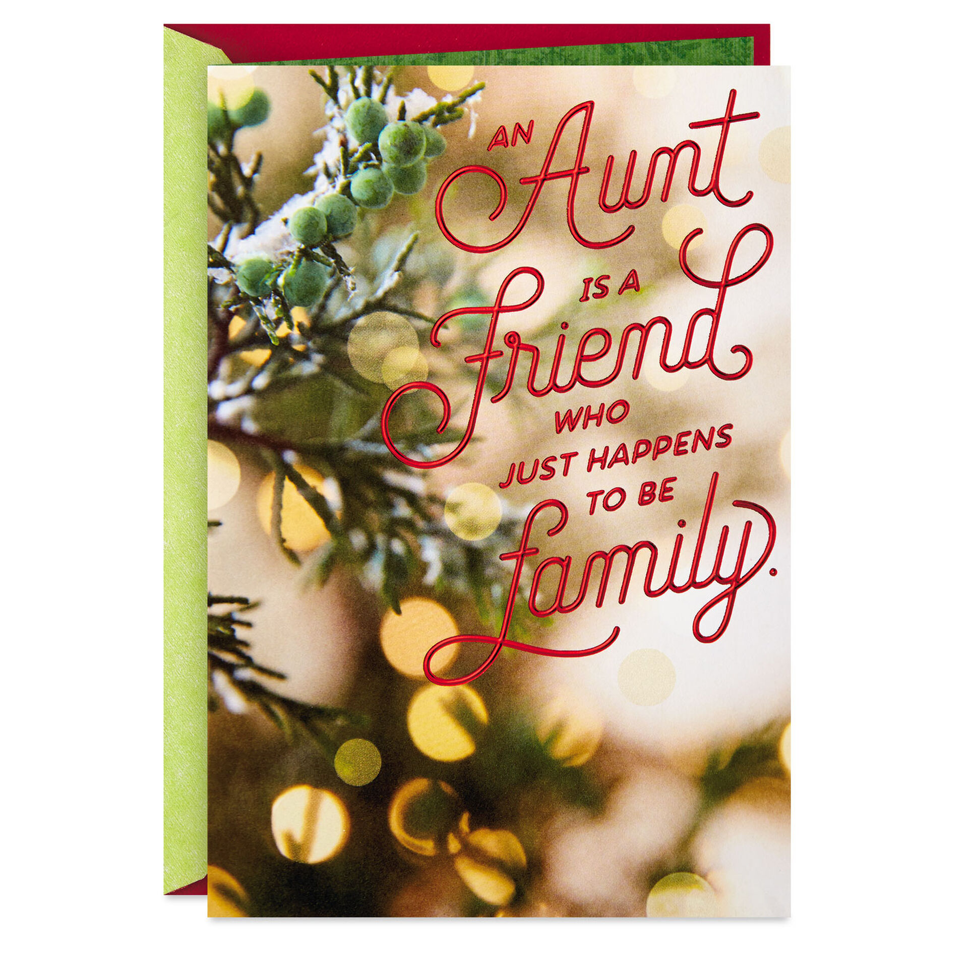 Friend and Family Christmas Card for Aunt Greeting Cards Hallmark