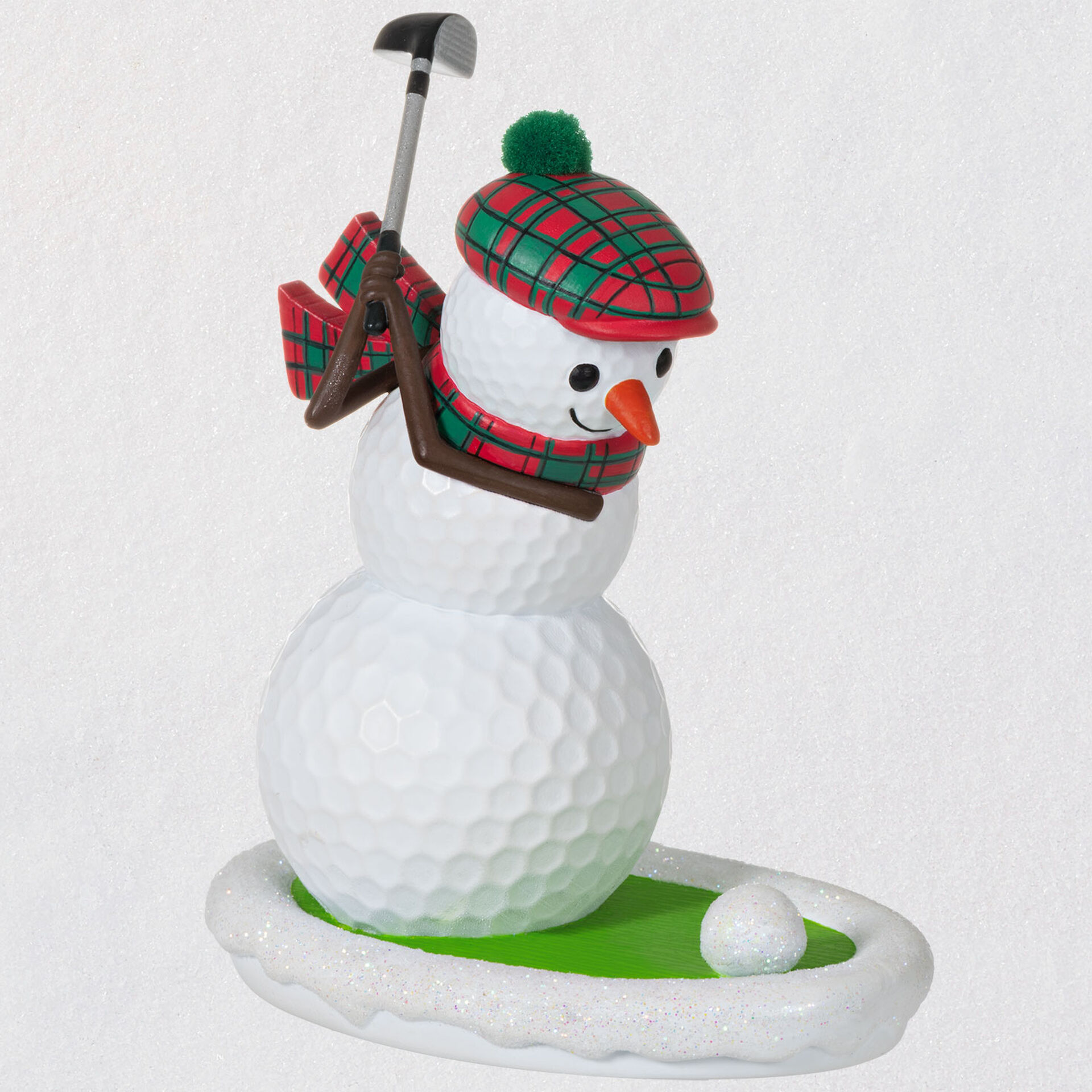 Golfing In The Snow Golf Ball Snowman Ornament Keepsake Ornaments Hallmark 