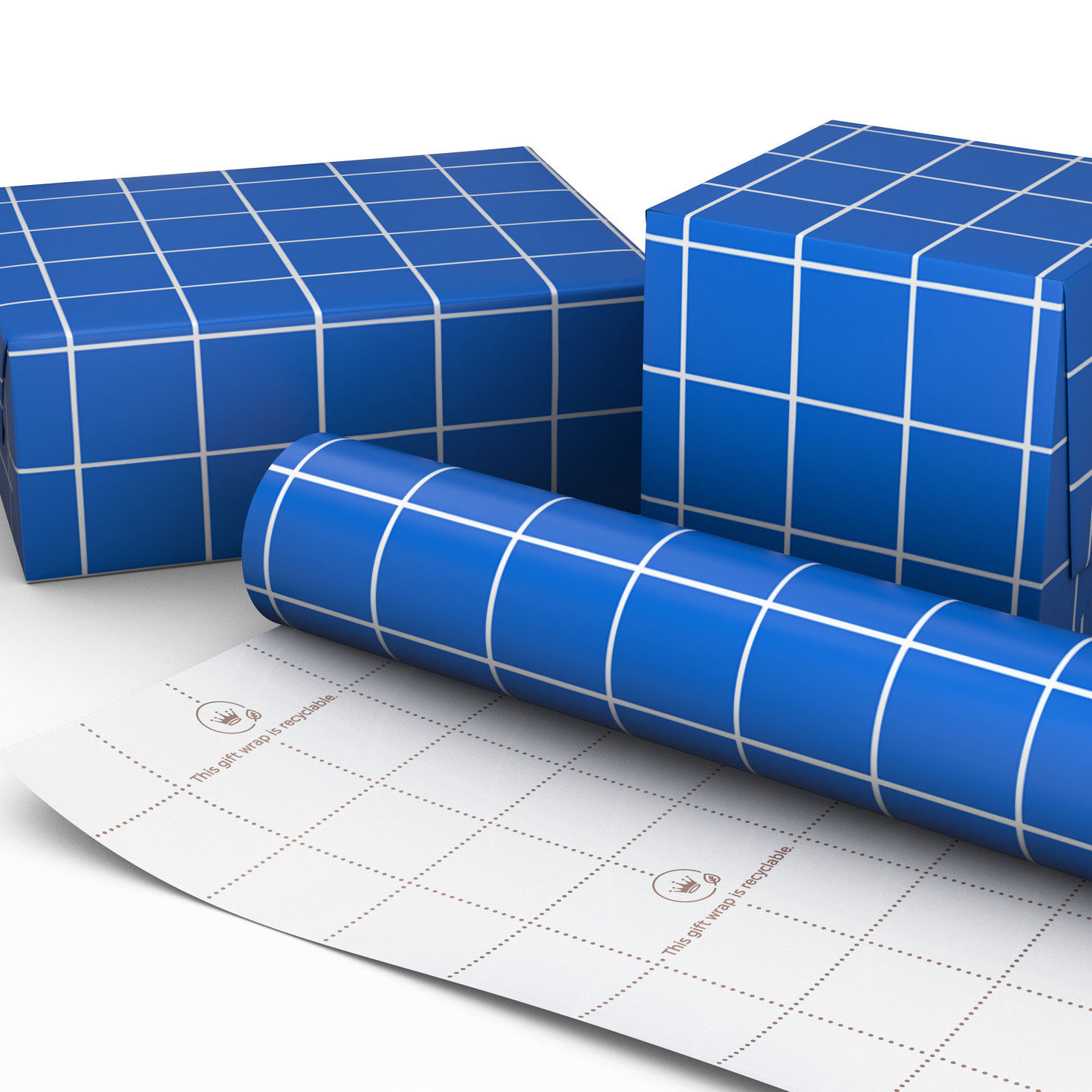 Blue Tiles Wrapping Paper, 20 sq. ft. for only USD 4.99 | Hallmark
