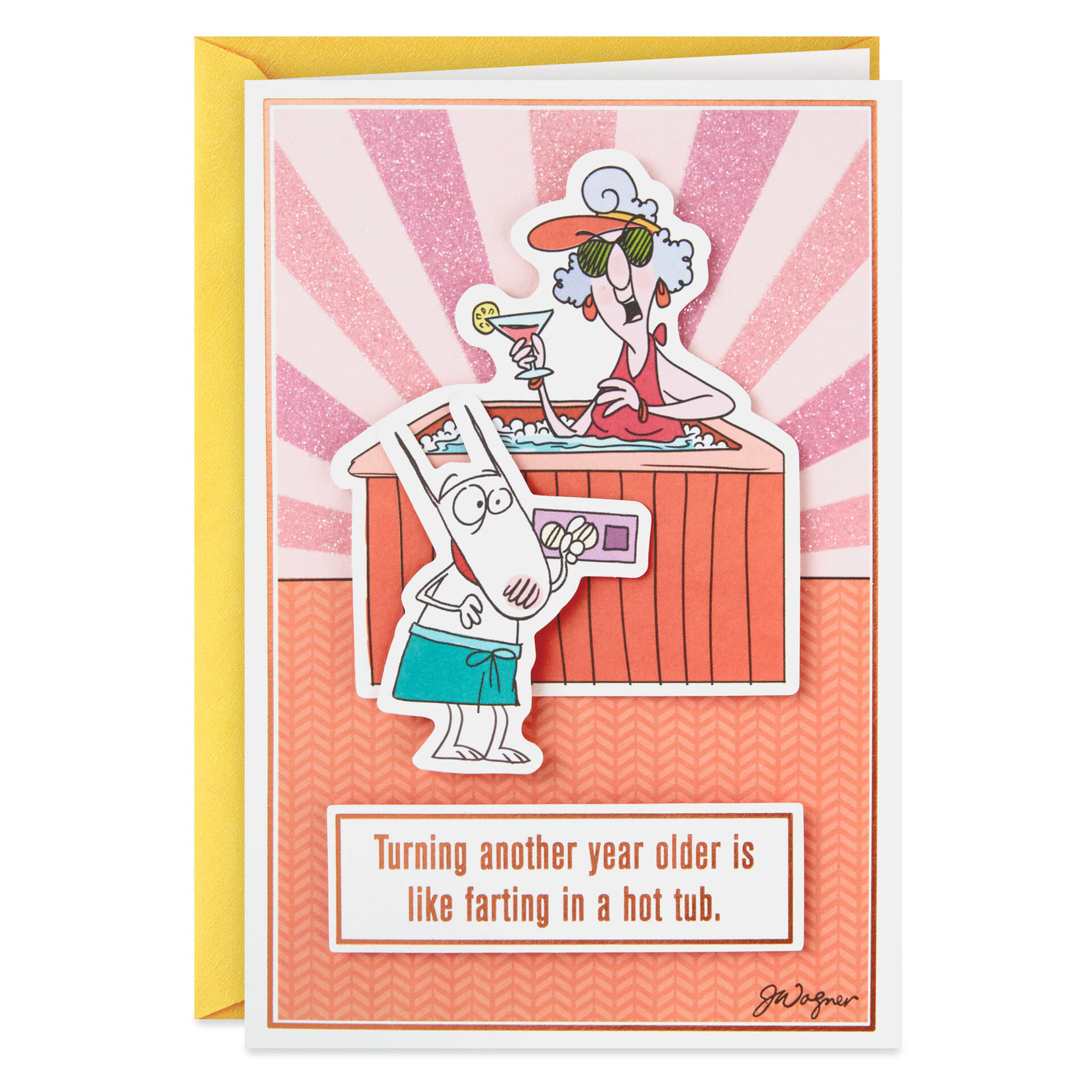 Maxine™ Farting In A Hot Tub Funny Birthday Card Greeting Cards