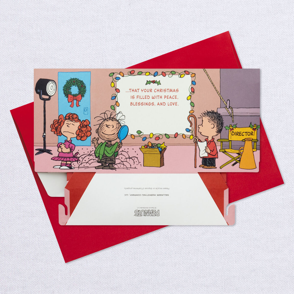 Peanuts® Merry Little Wish 3D PopUp Christmas Card With Sound and