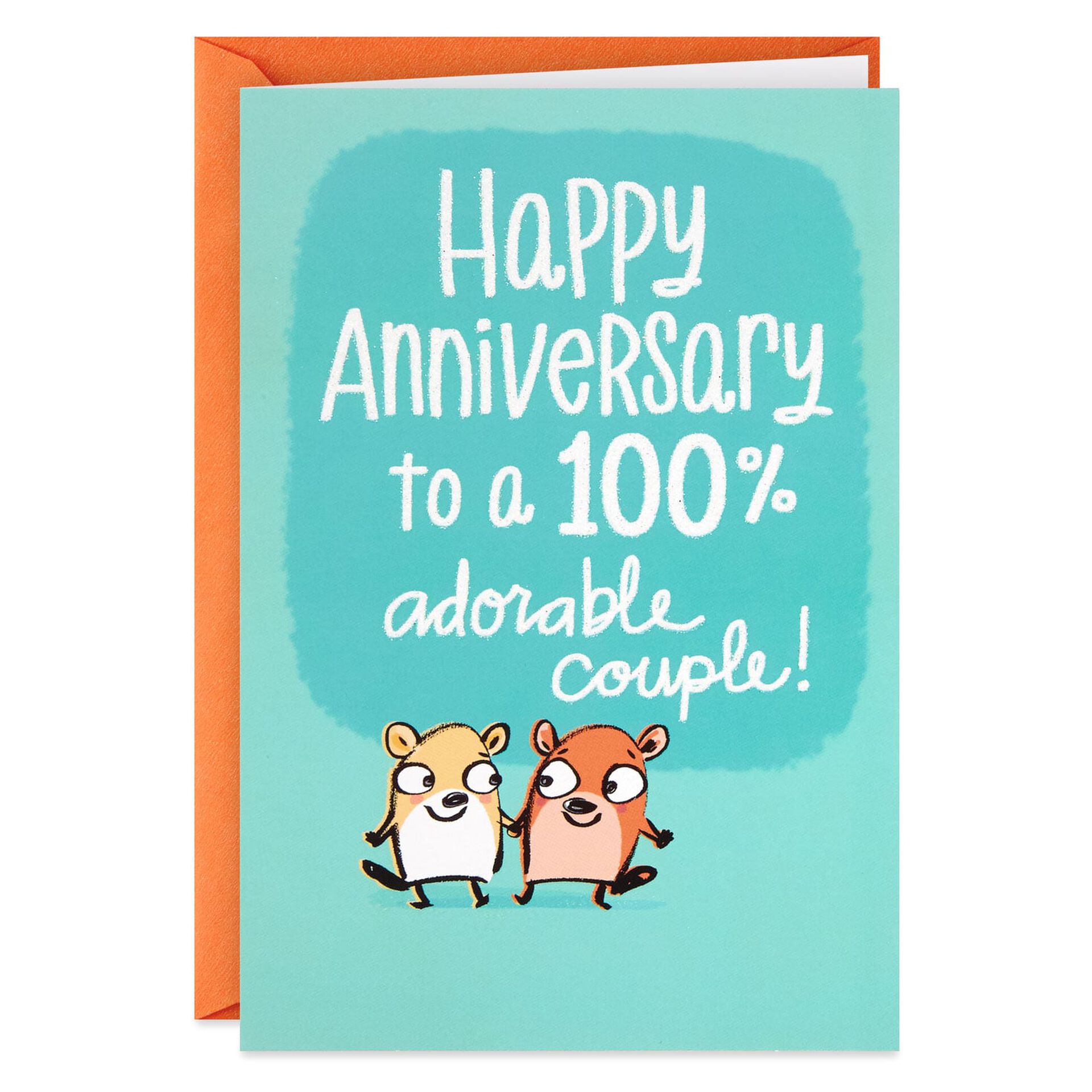 For a 100% Adorable Couple Funny Anniversary Card - Greeting Cards ...