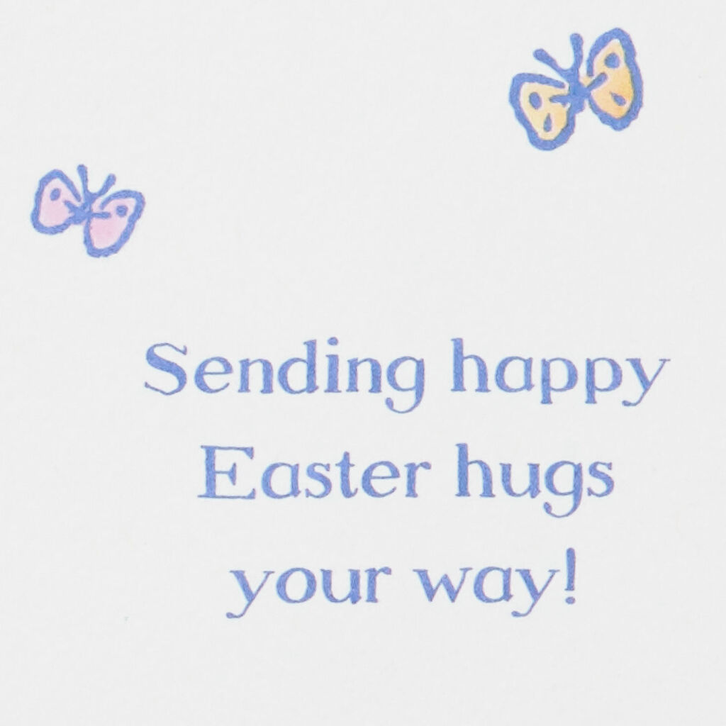Winnie The Pooh And Piglet Hugs Easter Card