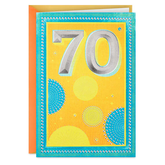 Funny Milestone Birthday Card (8.5 x 11 Inch) - 70 Years Old and