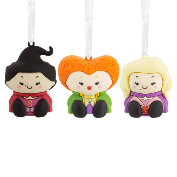 Better Together Disney Hocus Pocus Mary, Winifred and Sarah Sanderson Magnetic Hallmark Ornaments, Set of 3
