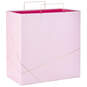 Light Pink With Gold Extra-Deep Square Gift Bag, 15", , large image number 1