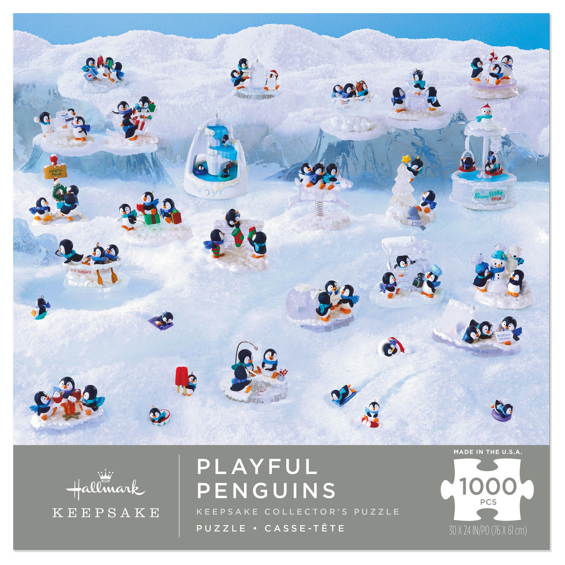 Playful Penguins Hallmark Keepsake Ornaments 1,000Piece Puzzle