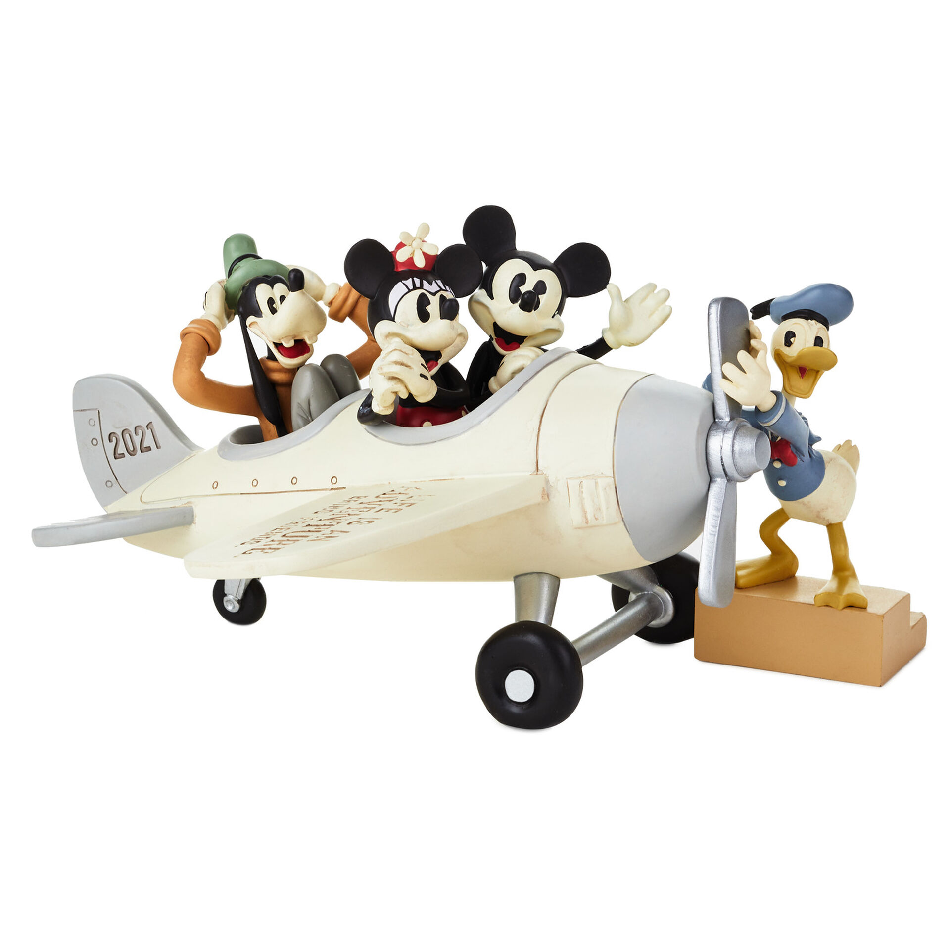 Disney Mickey Mouse Friends In Airplane Life Is An Adventure Limited Edition 21 Figurine 4 63 Figurines Hallmark