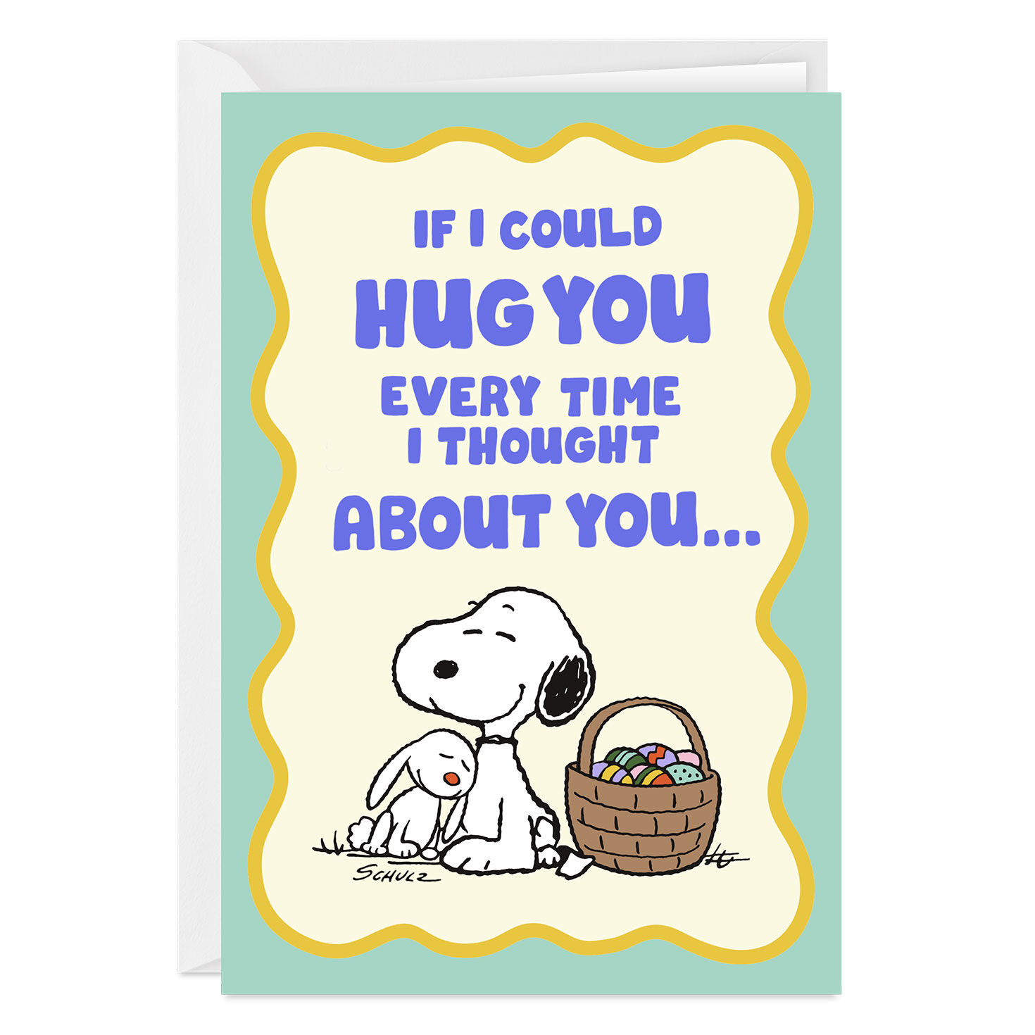 Peanuts® Snoopy Hug Folded Easter Photo Card for only USD 4.99 | Hallmark