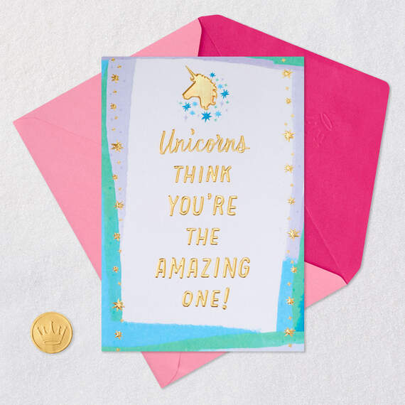 Unicorns Think You're Amazing Mother's Day Card, , large image number 5