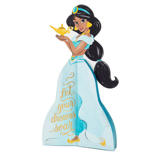 Disney Aladdin Jasmine Happy Heart Honeycomb 3D Pop-Up Card, 