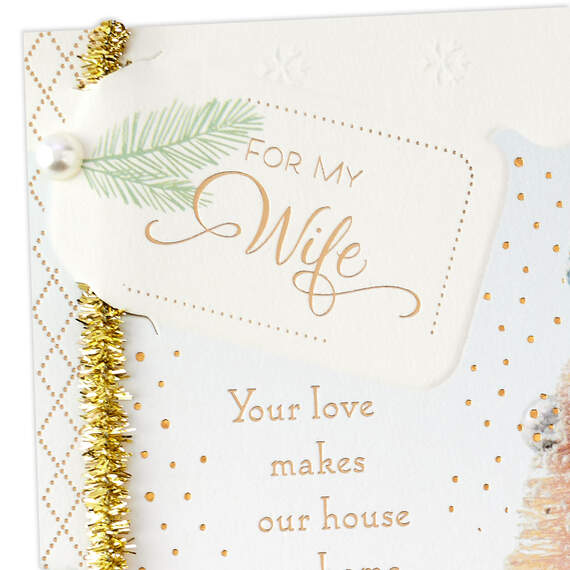 Your Love Makes Our House a Home Christmas Card for Wife, , large image number 4