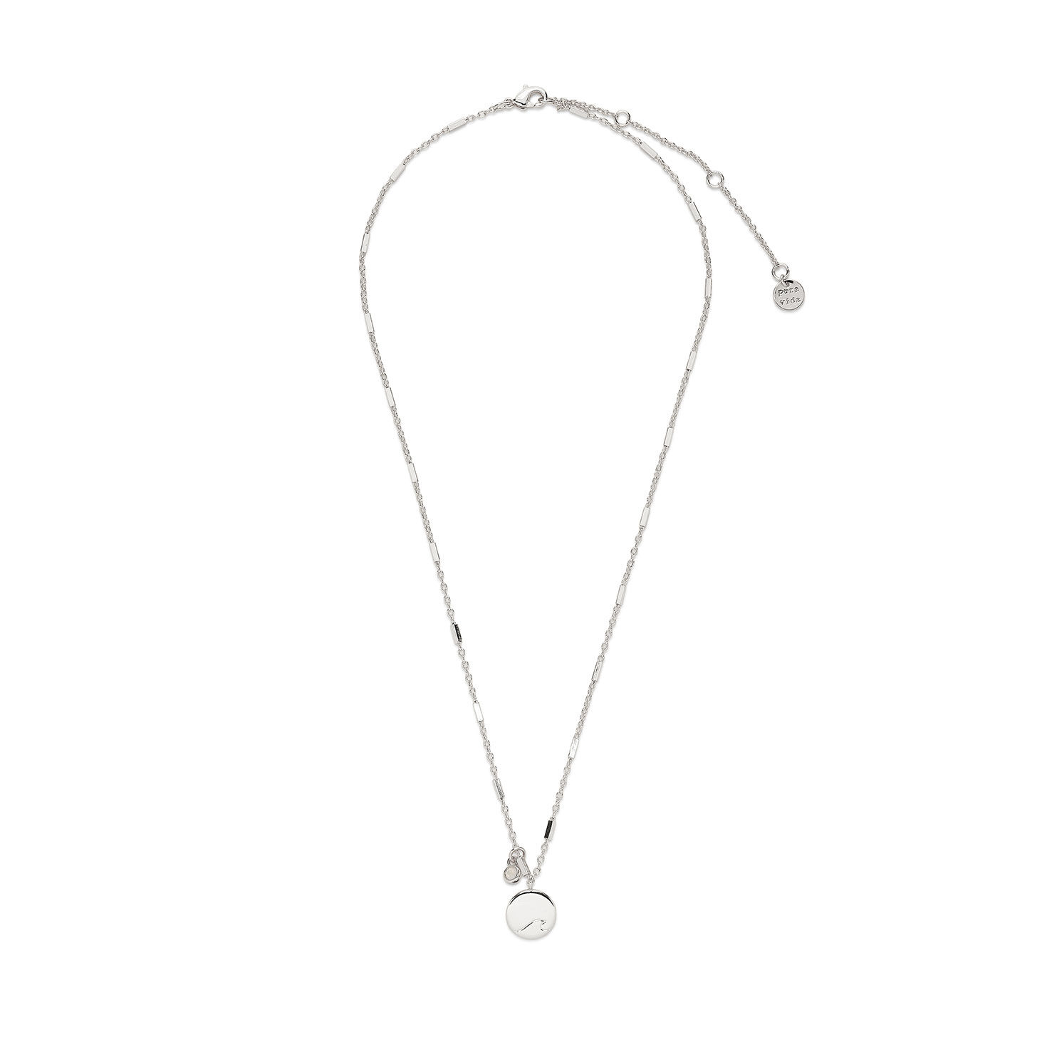 Circle Silver Wave Necklace – Lucy Addison Applied Artist