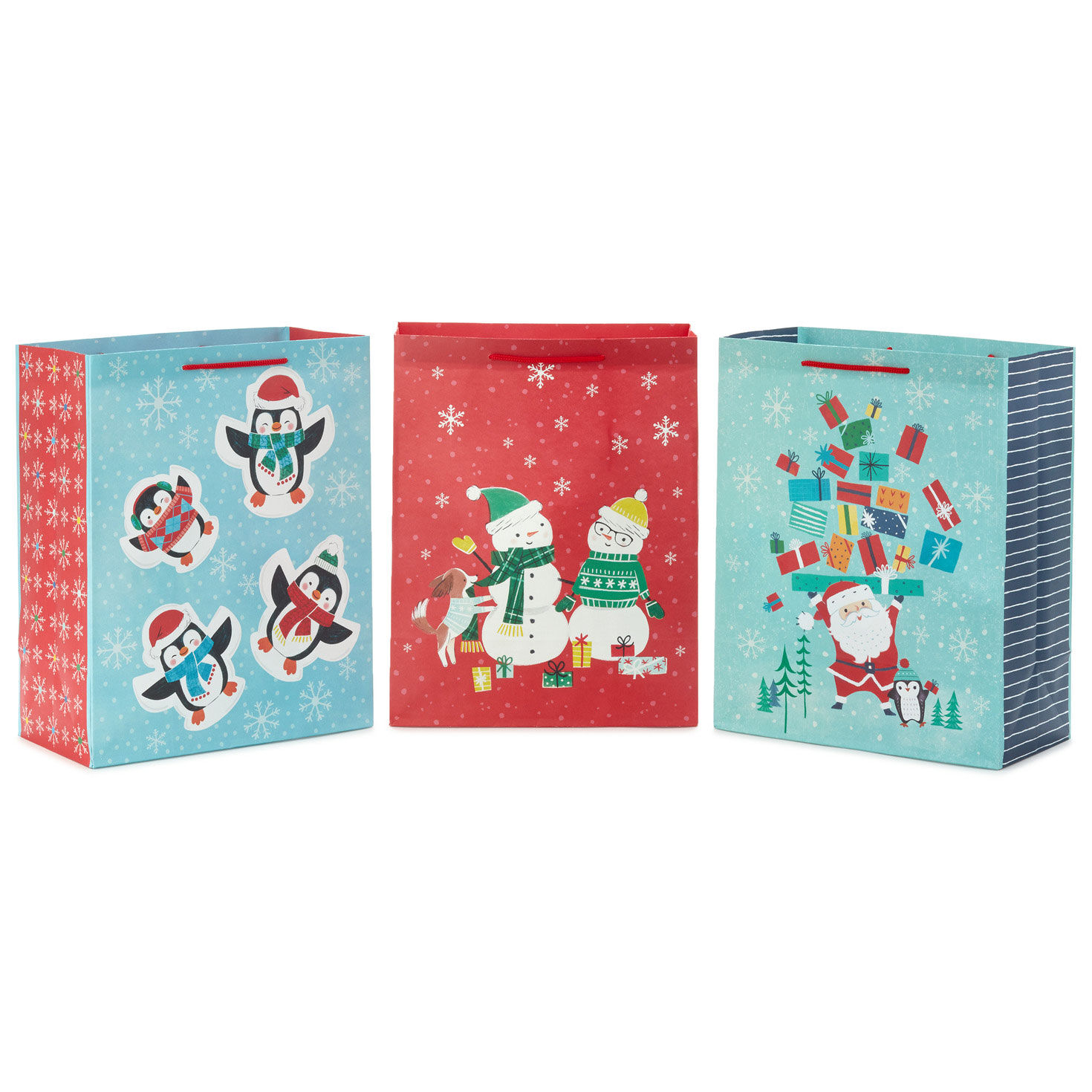 13" Winter Fun 3-Pack Assortment Large Christmas Gift Bags for only USD 7.99 | Hallmark