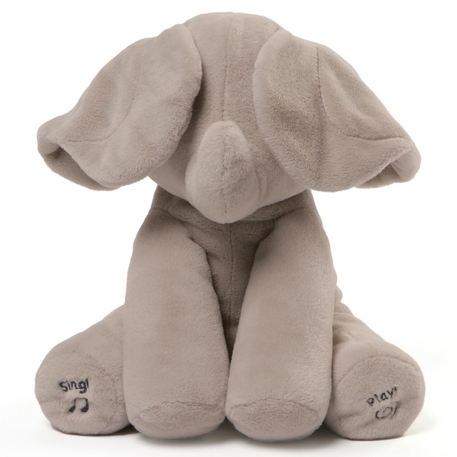 elephant stuffed animal with moving ears