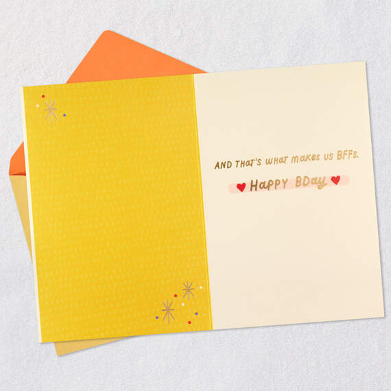 That's What makes Us BFFs Birthday Card for Friend - Spring Sale | Hallmark