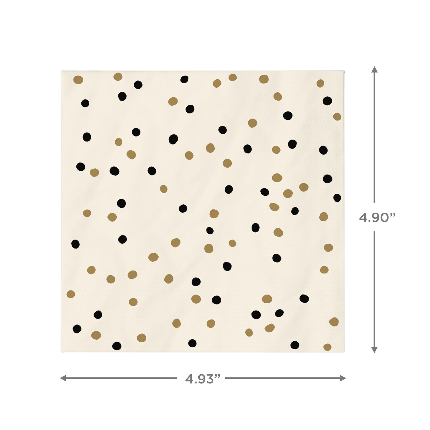 Black and Gold Confetti Dot Cocktail Napkins, Set of 16 for only USD 4.49 | Hallmark